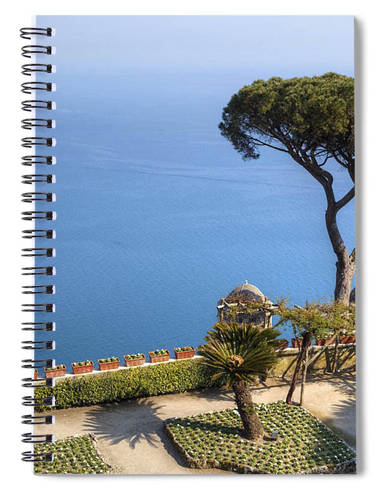 Villa Rufolo Spiral Notebook featuring the photograph Ravello - Amalfi Coast #3 by Joana Kruse