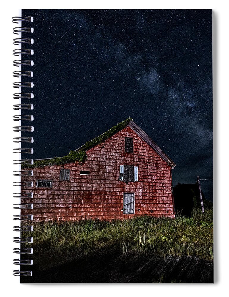 Maryland Spiral Notebook featuring the photograph Red House #3 by Robert Fawcett