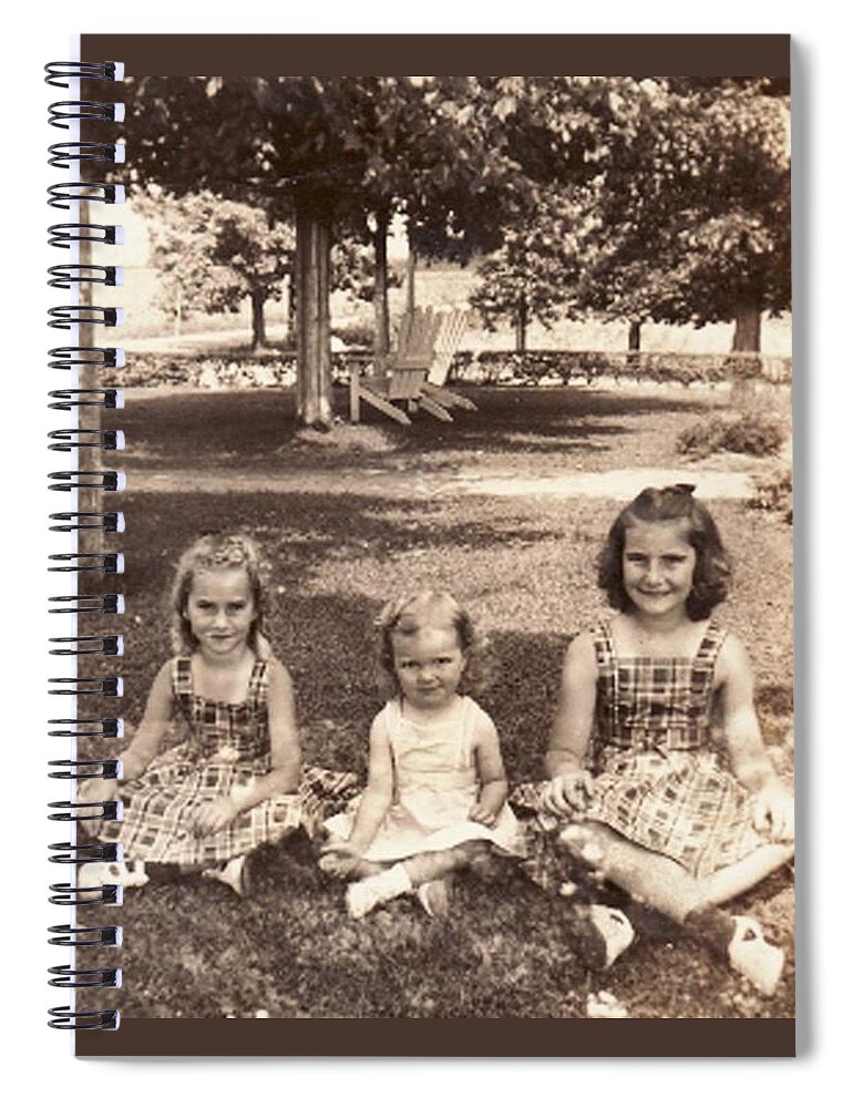 Juadane Spiral Notebook featuring the photograph 3 Sisters by Quwatha Valentine