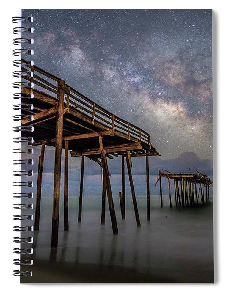 Obx Spiral Notebook featuring the photograph Stars Over Frisco #3 by Nick Noble
