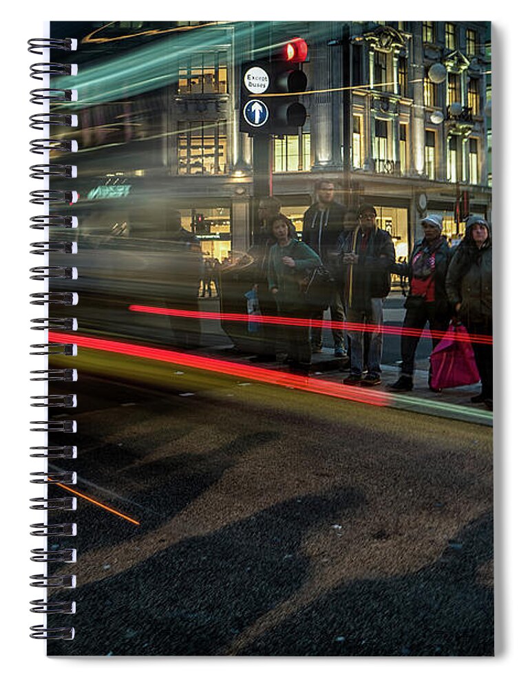 Time-lapse Spiral Notebook featuring the photograph Time-lapse #3 by Mariel Mcmeeking
