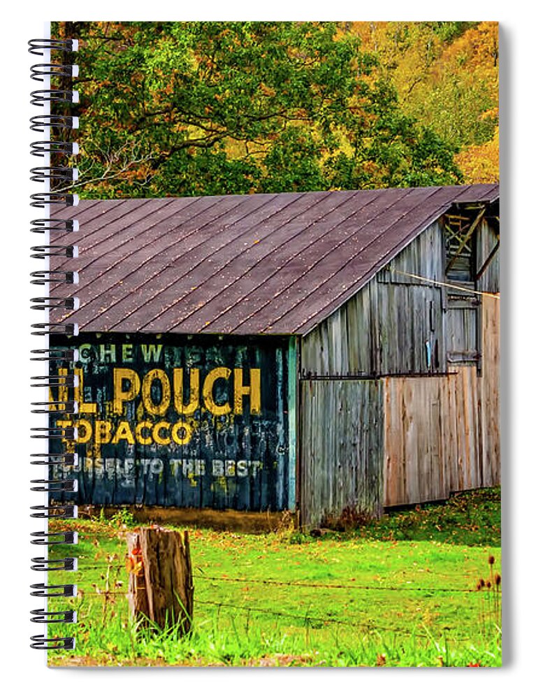 West Virginia Spiral Notebook featuring the photograph West Virginia Barn #3 by Steve Harrington