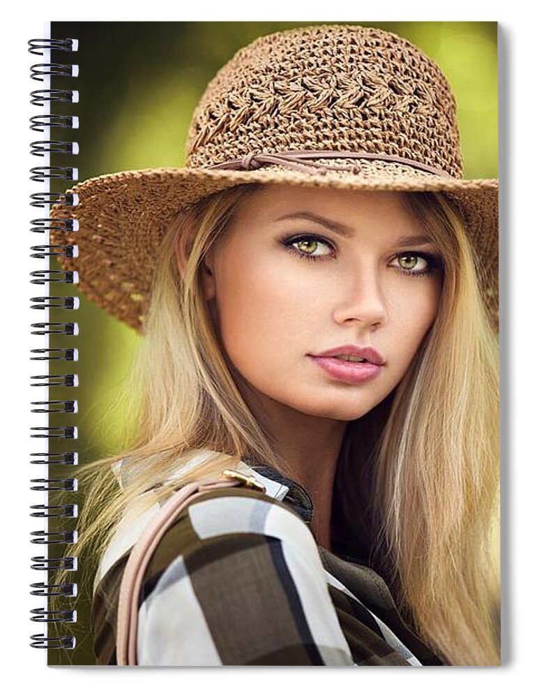 Model Spiral Notebook featuring the digital art Model #30 by Maye Loeser