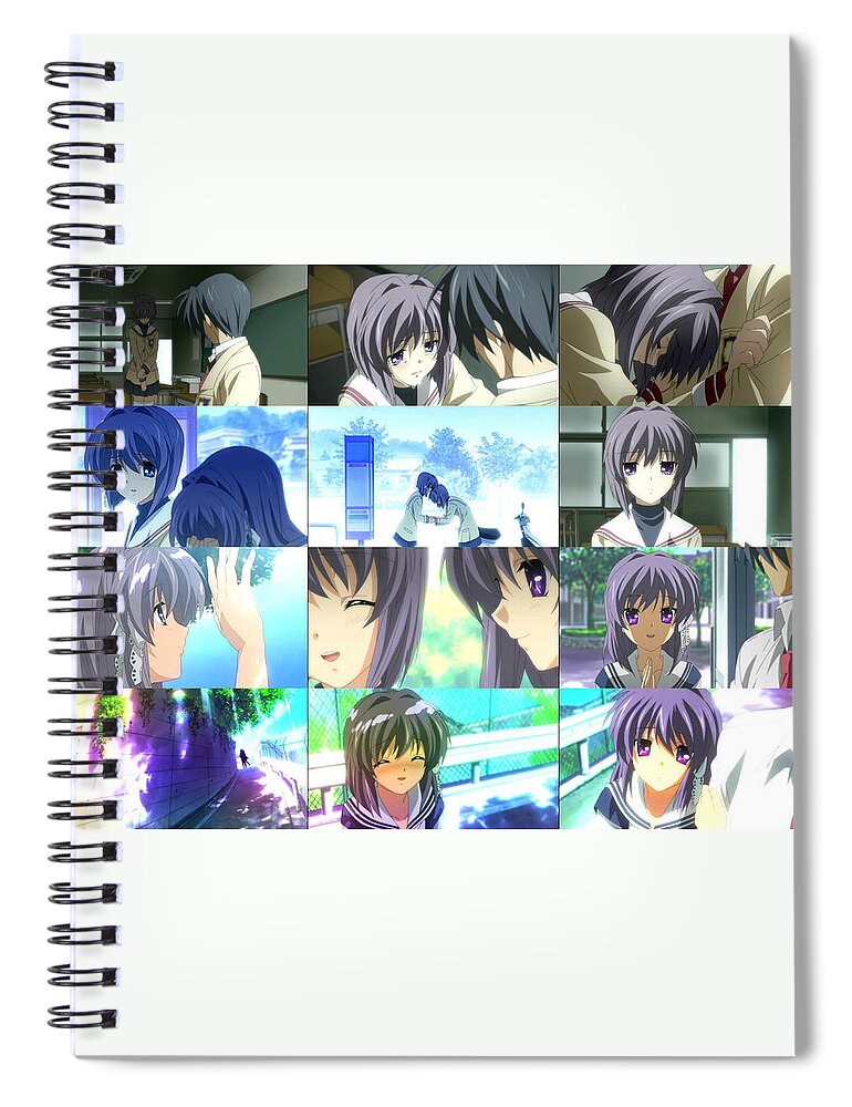 Clannad Spiral Notebook featuring the digital art Clannad #31 by Super Lovely