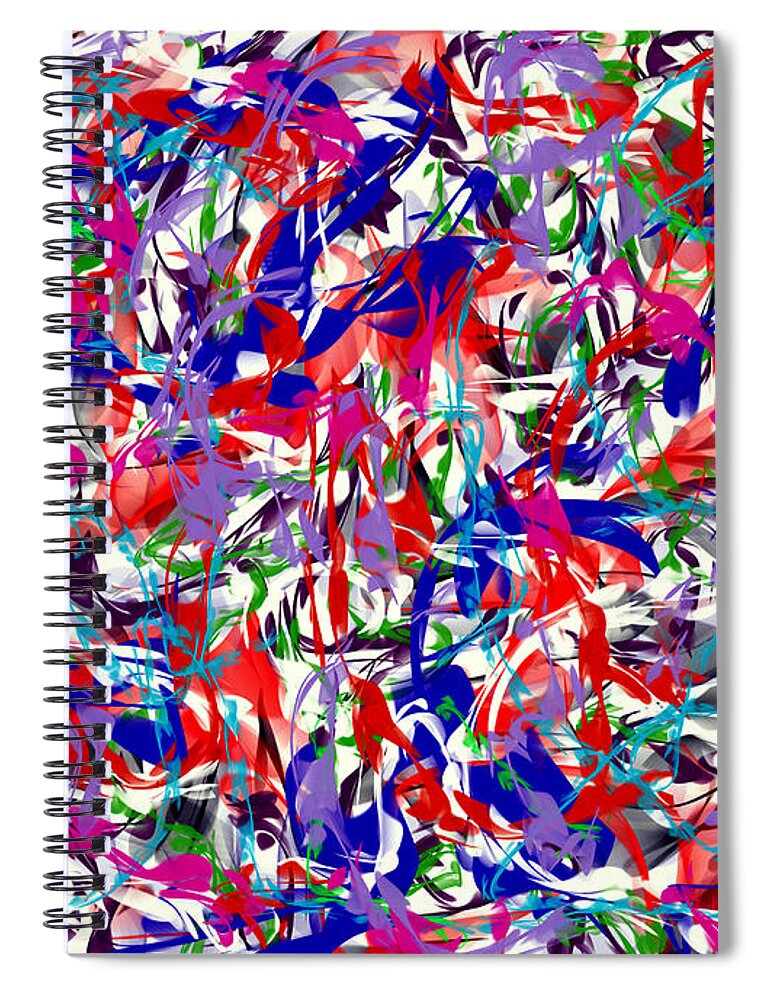  Spiral Notebook featuring the digital art B T Y L by James Lanigan Thompson MFA