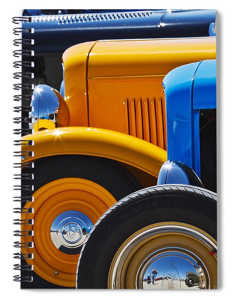 Transportation Spiral Notebook featuring the photograph '32 X 3 by Dennis Hedberg