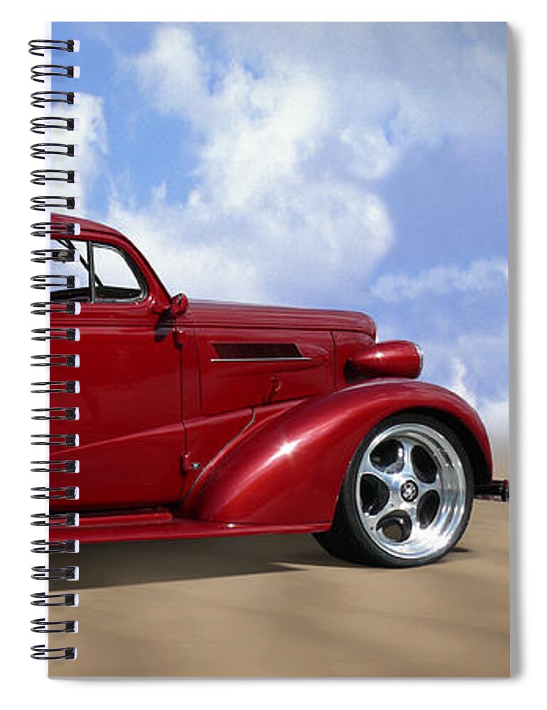 Transportation Spiral Notebook featuring the photograph 37 Chevy Coupe by Mike McGlothlen