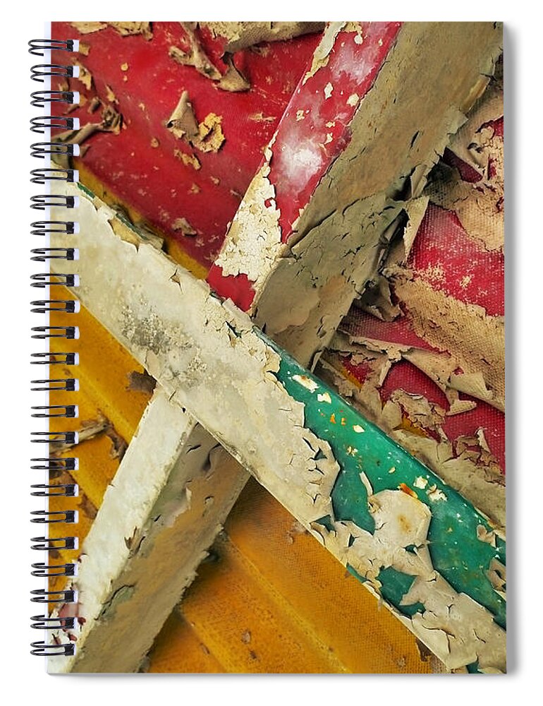 Abstract Spiral Notebook featuring the photograph 377 at 41 Series 1 by Skip Hunt