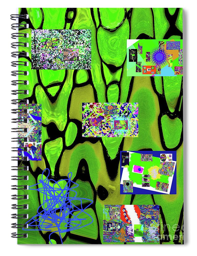 Walter Paul Bebirian Spiral Notebook featuring the digital art 4-29-2015kabcdefghijklmnopqrtuvwxy by Walter Paul Bebirian