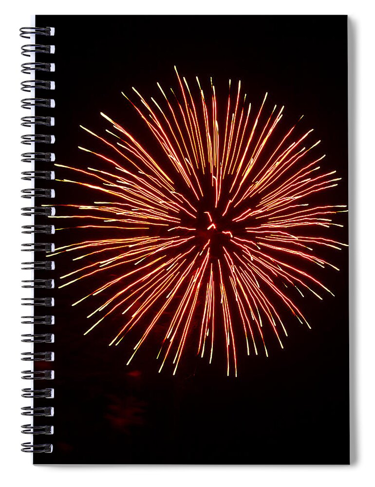 Fireworks Spiral Notebook featuring the photograph 4th of July by Bill Barber