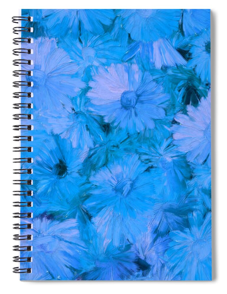 Blue Spiral Notebook featuring the painting Choose Your Colors #4 by Bruce Nutting
