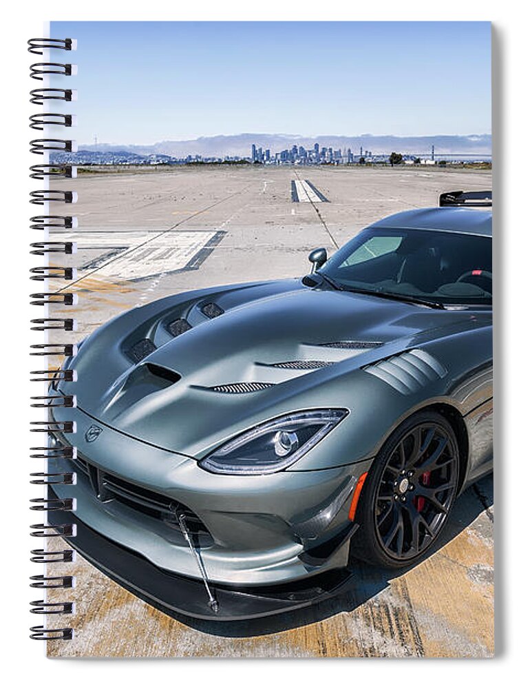 American Spiral Notebook featuring the photograph #Dodge #ACR #Viper #4 by ItzKirb Photography