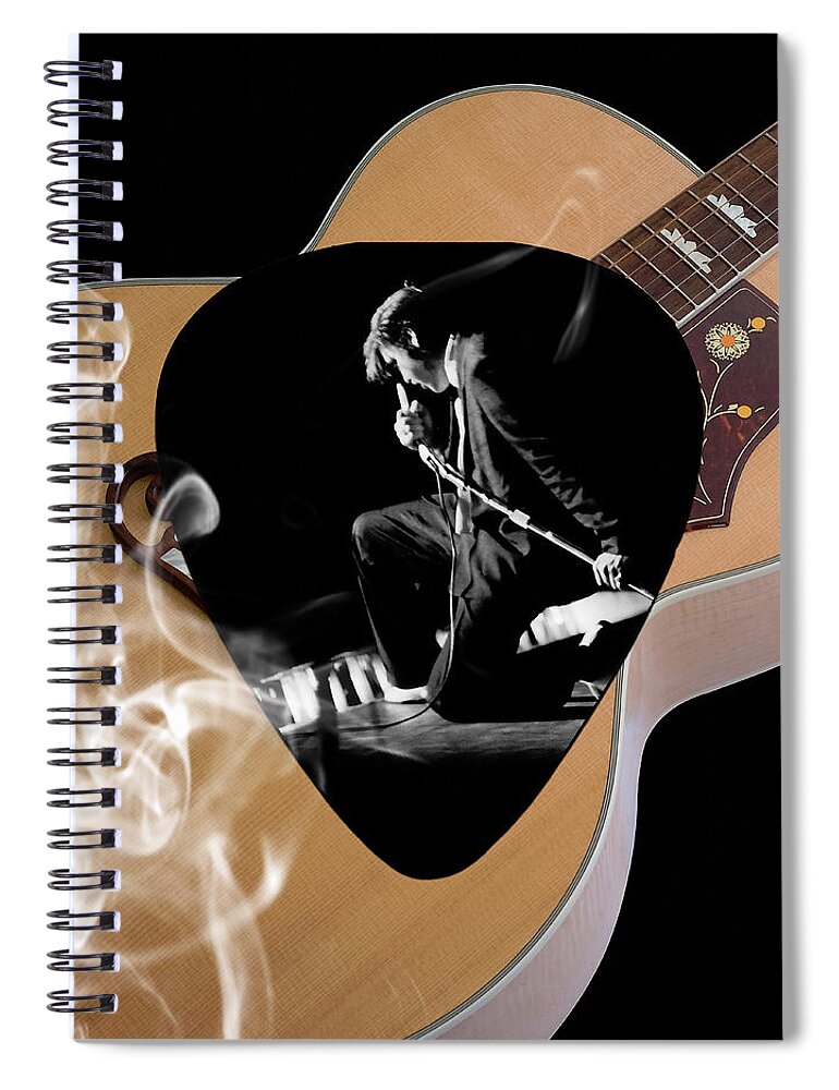 Elvis Art Spiral Notebook featuring the mixed media Elvis Presley Art #3 by Marvin Blaine