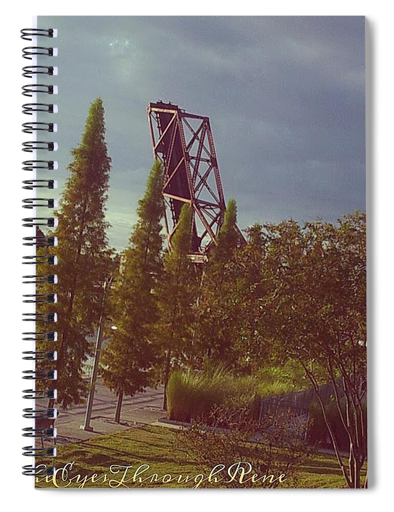 Riverwalk Spiral Notebook featuring the photograph 4 Liner by Rene GrayMitchell