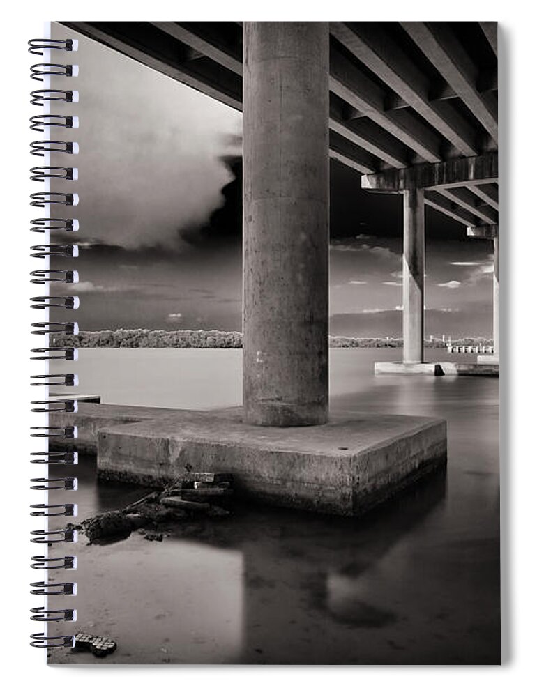 Everglades Spiral Notebook featuring the photograph San Marco Bridge by Raul Rodriguez