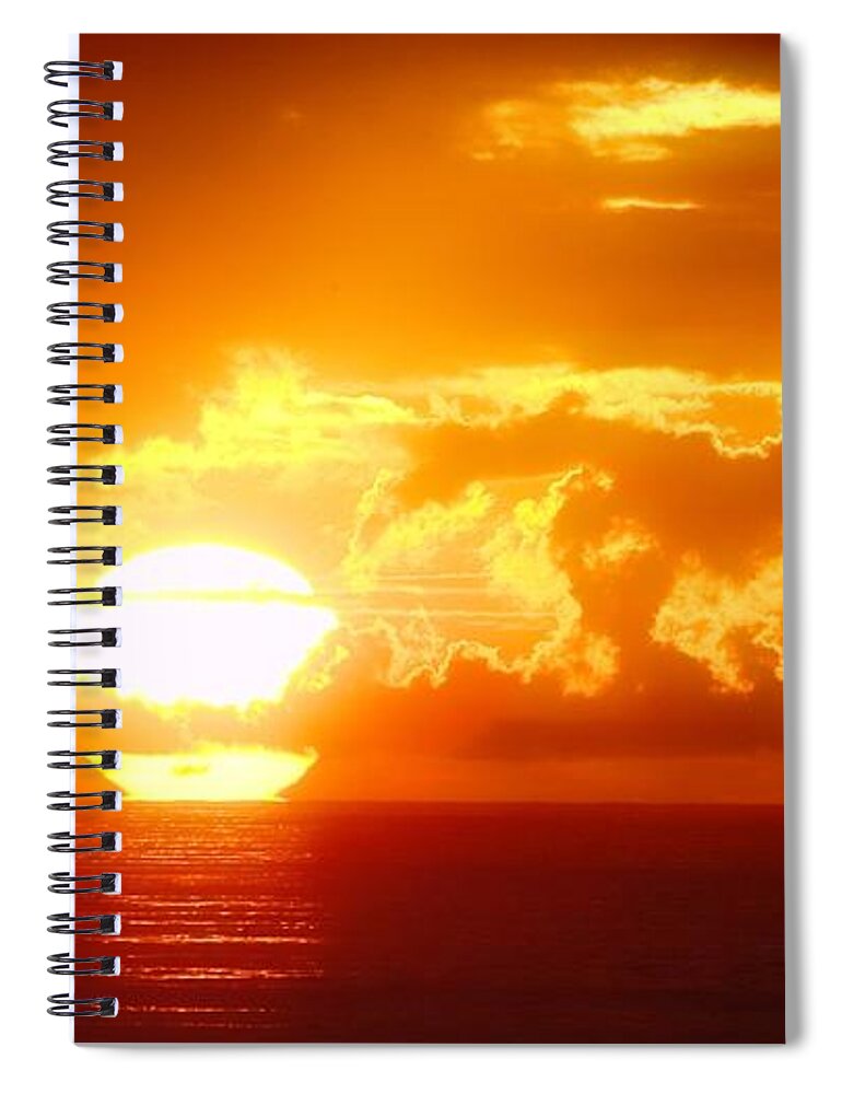 Sunset Spiral Notebook featuring the photograph Sunset #40 by Jackie Russo