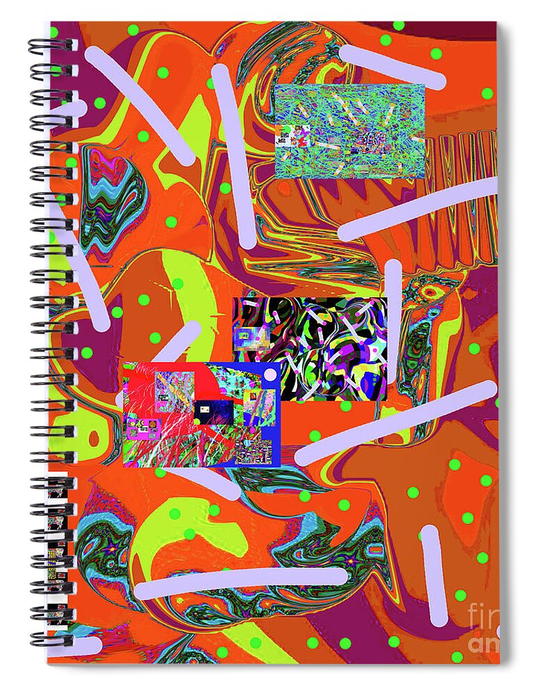 5-21-2015dabcdefghijklmnopqrtuv Spiral Notebook featuring the digital art 5-22-2015gabcdefghijklmnopqrtuvwxyzabcde by Walter Paul Bebirian