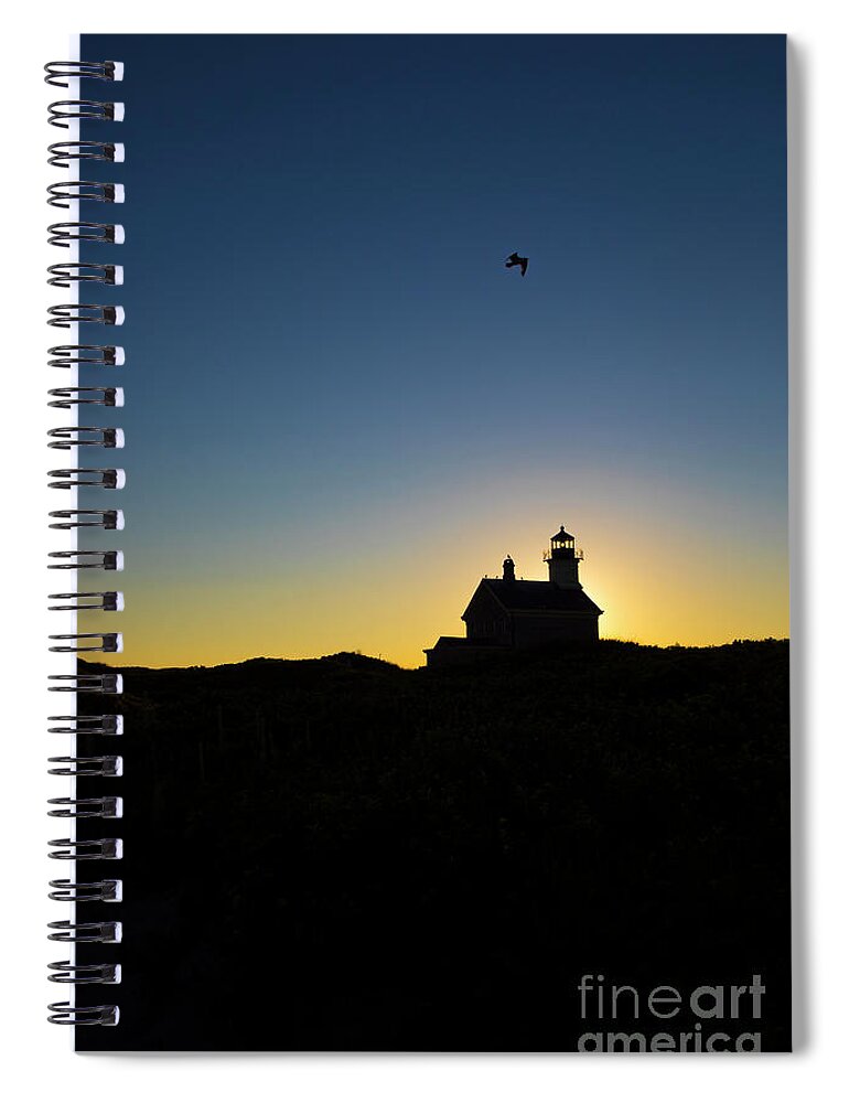 Lighthouse Spiral Notebook featuring the photograph Block Island North Lighthouse #3 by Diane Diederich