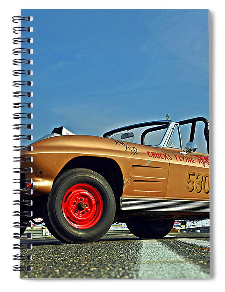 Chevrolet Corvette Spiral Notebook featuring the photograph Chevrolet Corvette #5 by Mariel Mcmeeking