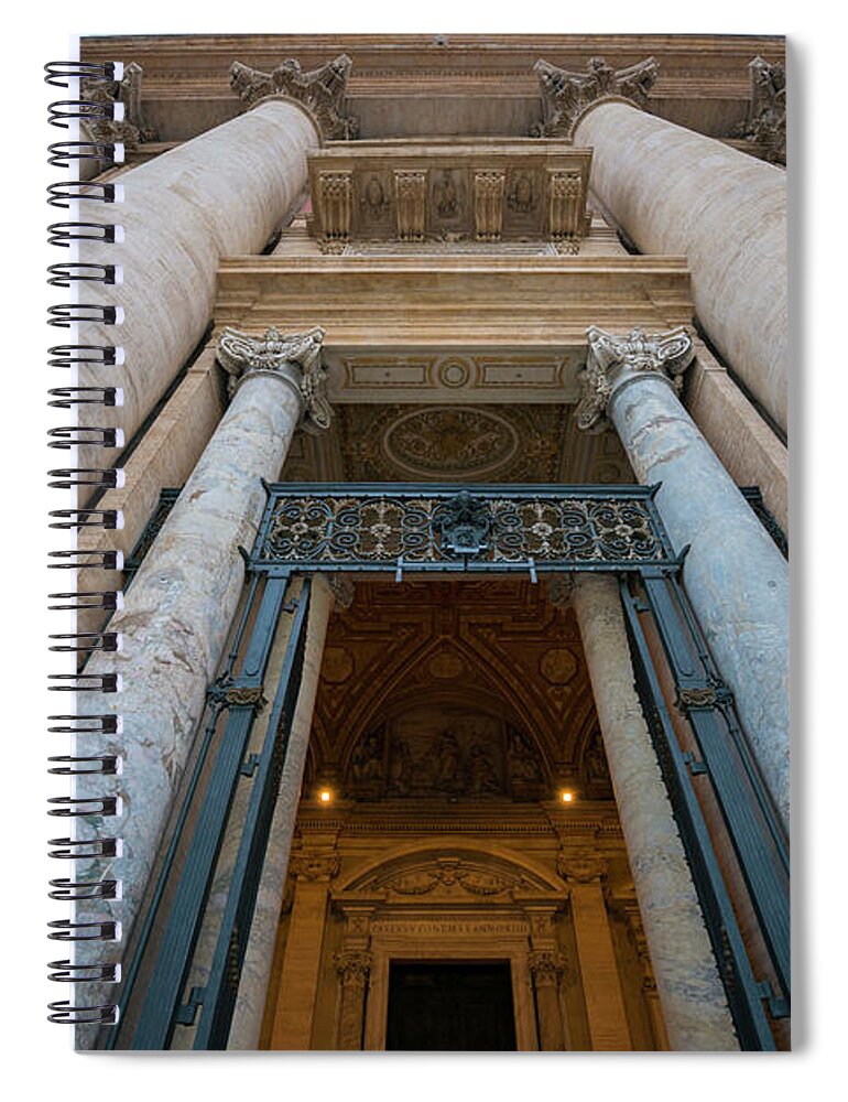 Church Spiral Notebook featuring the photograph Entrance #5 by Mats Silvan
