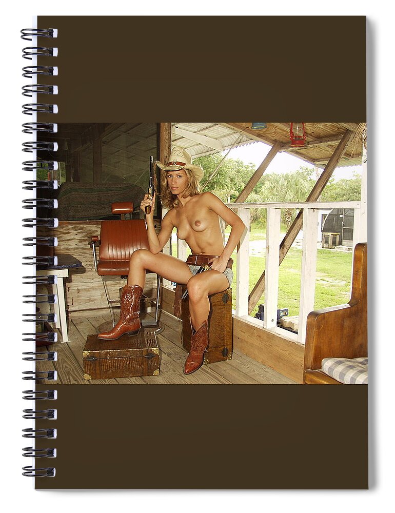 Lucky Cole Everglades Photographer Spiral Notebook featuring the photograph Everglades Cowgirl #5 by Lucky Cole