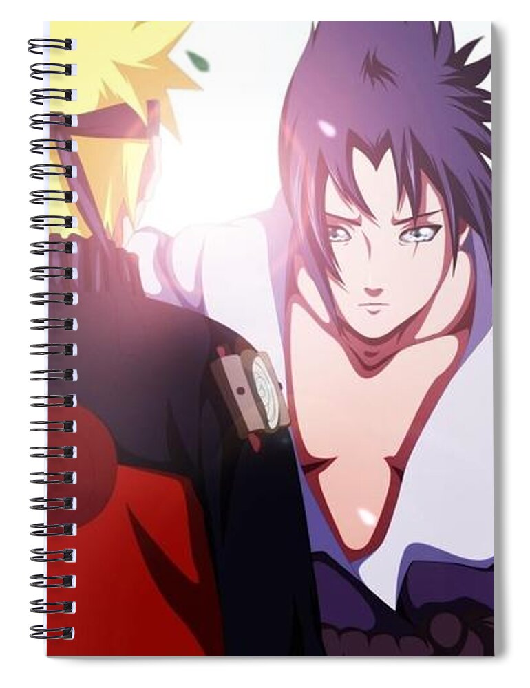 Naruto Spiral Notebook featuring the digital art Naruto #5 by Maye Loeser
