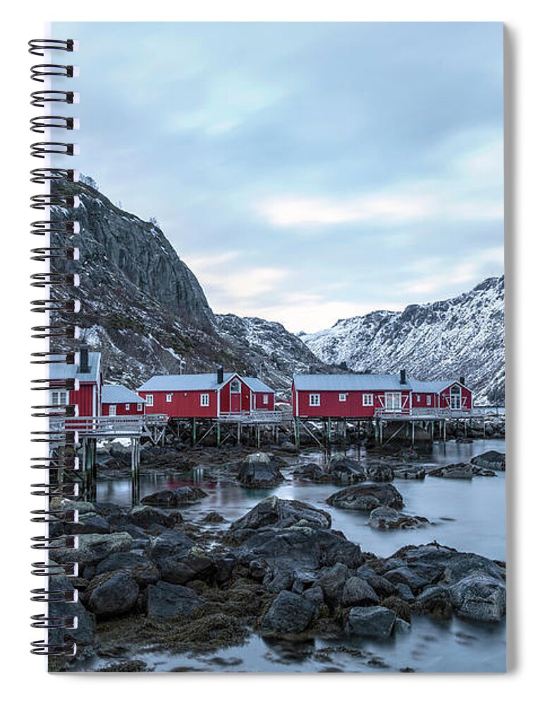 Nusfjord Spiral Notebook featuring the photograph Nusfjord, Lofoten - Norway #5 by Joana Kruse