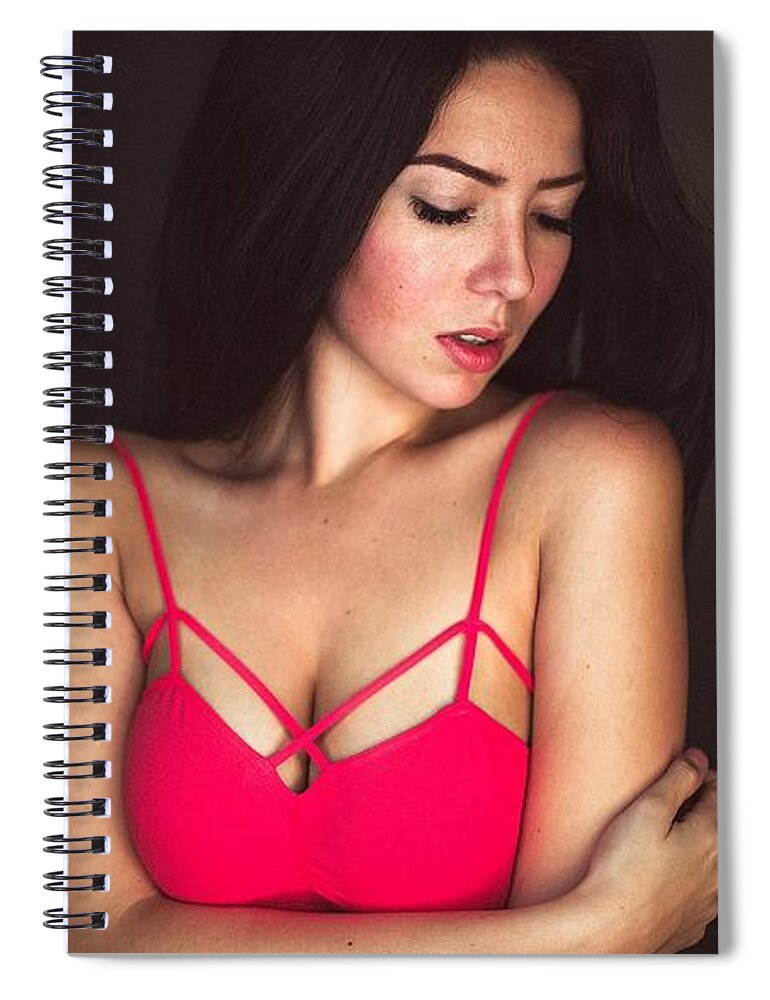 Portrait Spiral Notebook featuring the photograph Portrait #5 by Jackie Russo