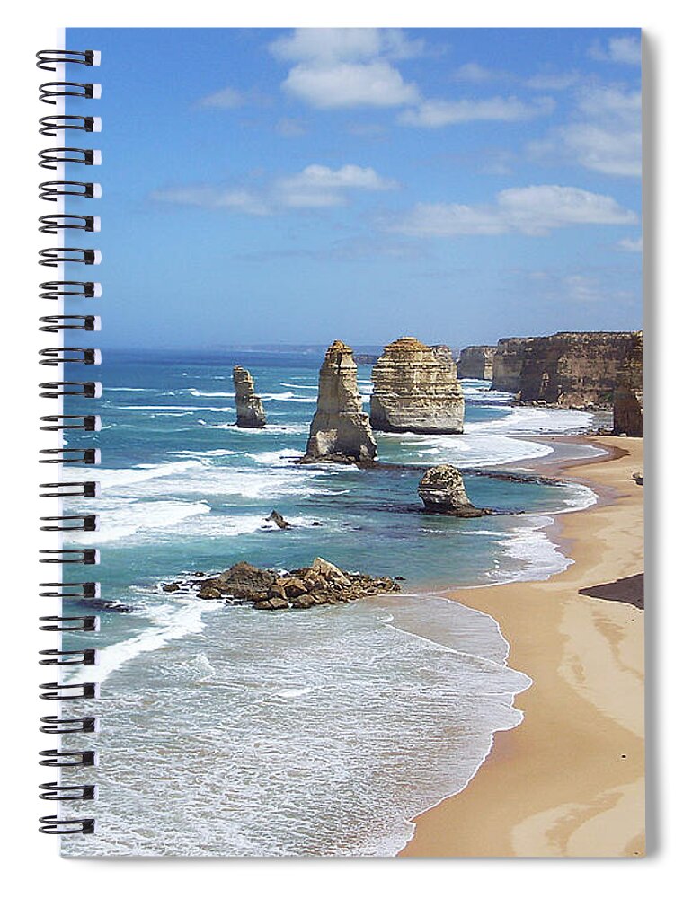 The Twelve Apostles Spiral Notebook featuring the photograph The Twelve Apostles #5 by Eena Bo