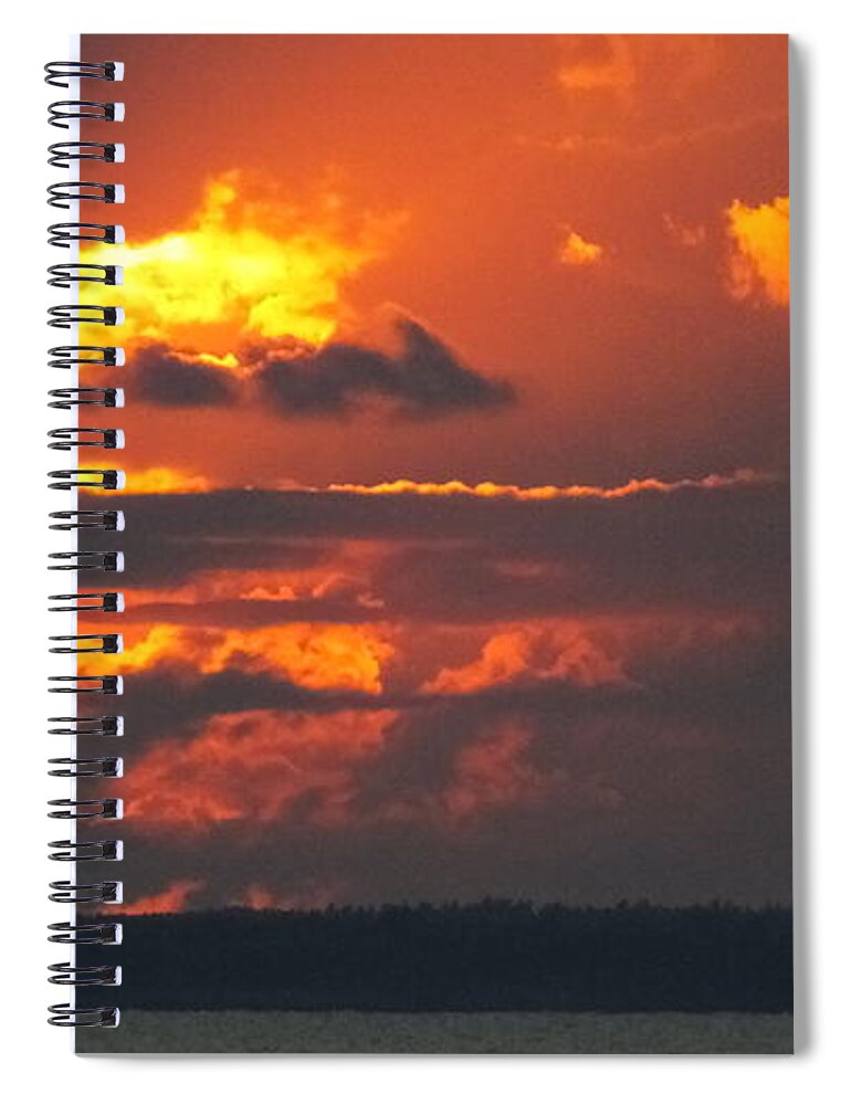 Sunset Spiral Notebook featuring the photograph Sunset #59 by Jackie Russo