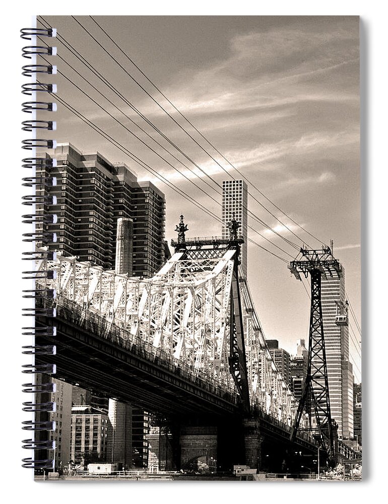 Roosevelt Island Spiral Notebook featuring the photograph 59th Street Bridge No. 4-1 by Sandy Taylor