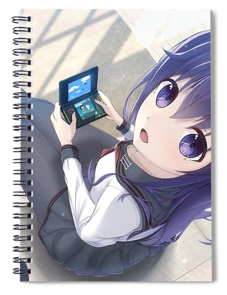 Kantai Collection Spiral Notebook featuring the digital art Kantai Collection #6 by Maye Loeser