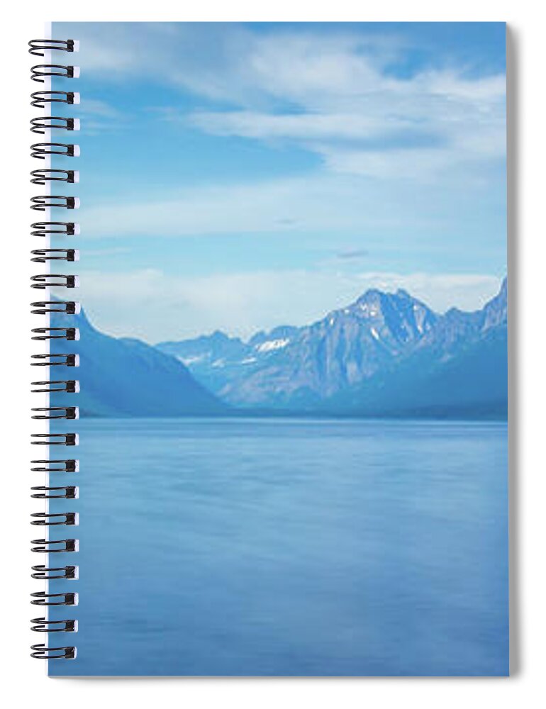 Park Spiral Notebook featuring the photograph Lake Mcdonald In Glacier National Park Montanaa #6 by Alex Grichenko