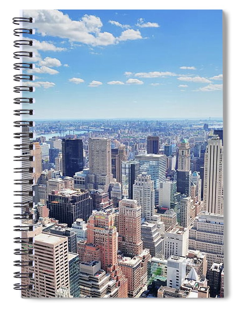 New York Spiral Notebook featuring the digital art New York #6 by Super Lovely