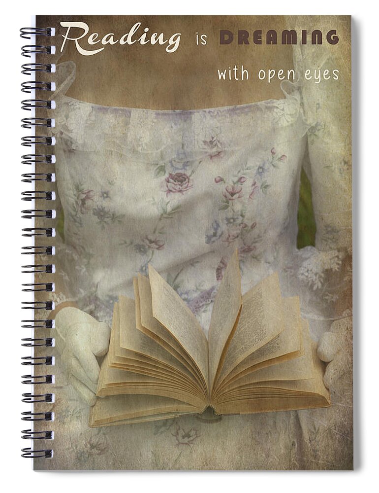 Female Spiral Notebook featuring the photograph Reading #6 by Joana Kruse