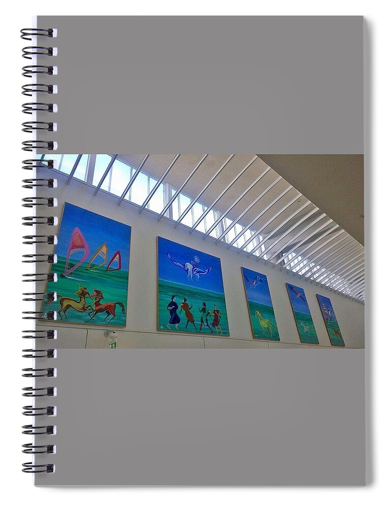 Horses Spiral Notebook featuring the painting Sons of the Sun by Enrico Garff