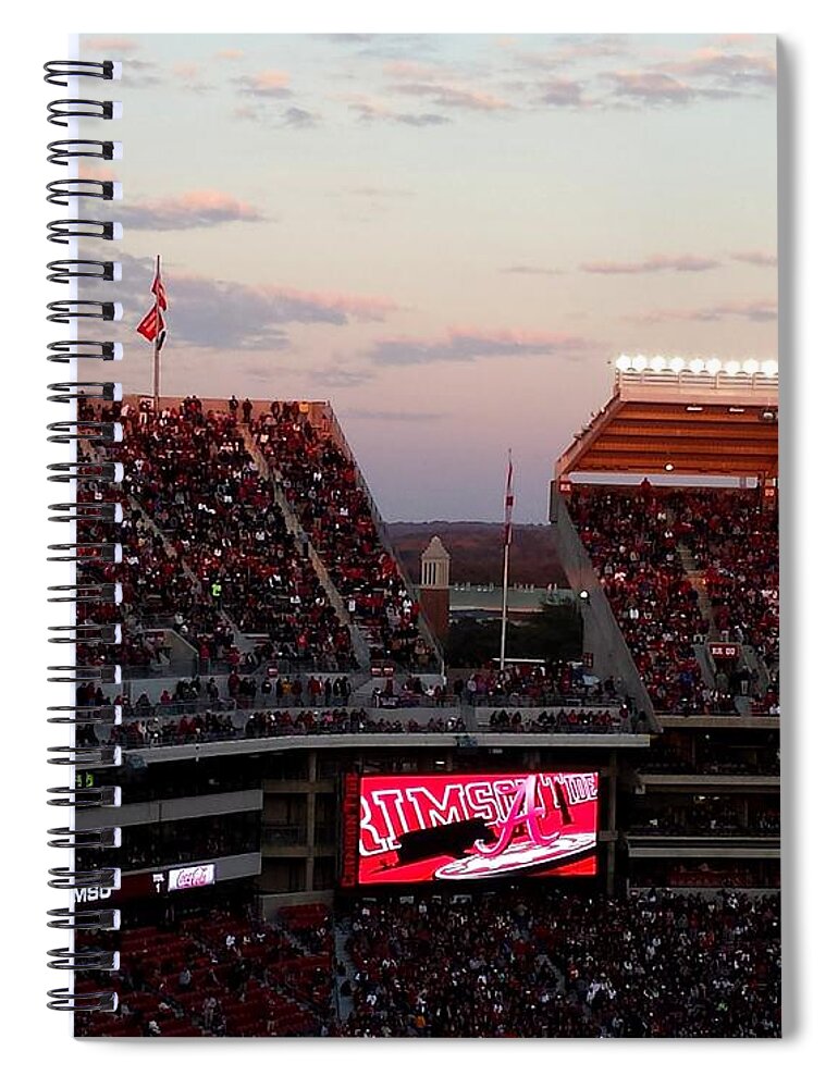 Gameday Spiral Notebook featuring the photograph Upperdeck Panorama by Kenny Glover