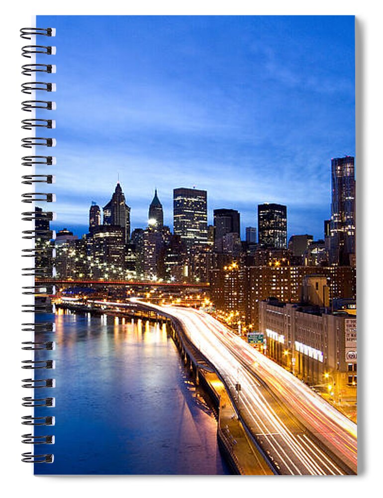 City Spiral Notebook featuring the photograph City #61 by Jackie Russo