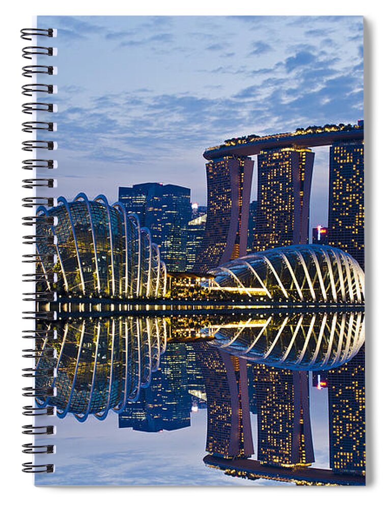 City Spiral Notebook featuring the photograph City #63 by Jackie Russo