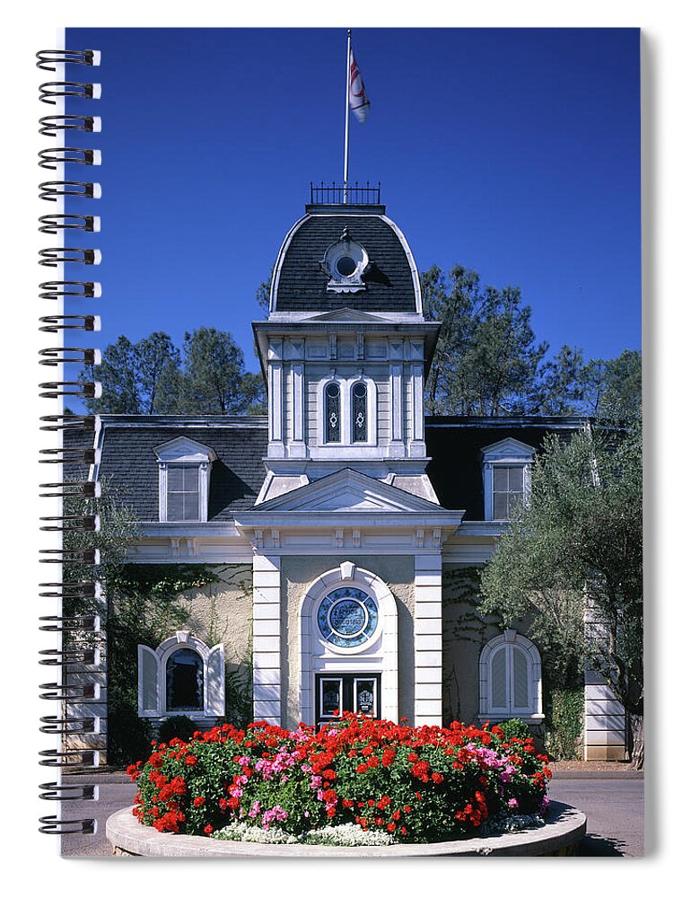 Spring Mountain Vineyard Spiral Notebook featuring the photograph 6B6370 Falcon Crest Set by Ed Cooper Photography