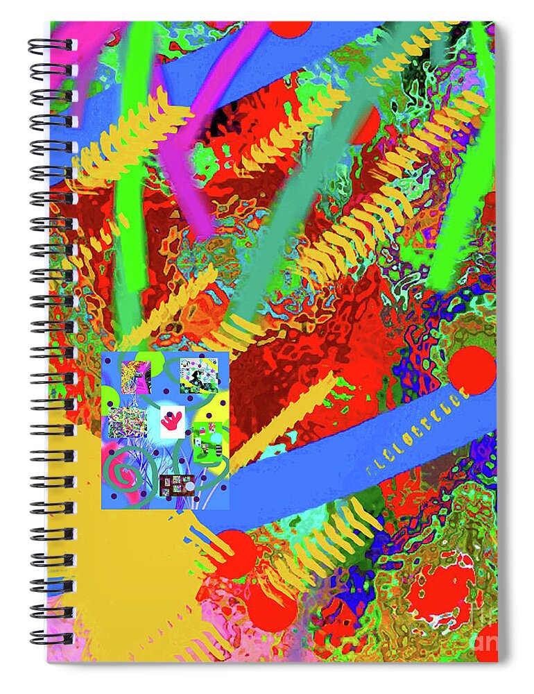Walter Paul Bebirian Spiral Notebook featuring the digital art 7-18-2015fabcdefghijklmnopqrtuvwxyzabcdefghi by Walter Paul Bebirian