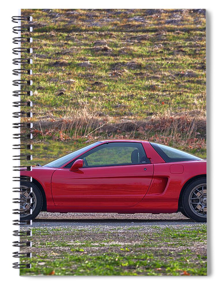 Acura Spiral Notebook featuring the photograph #Acura #NSX #Print #7 by ItzKirb Photography