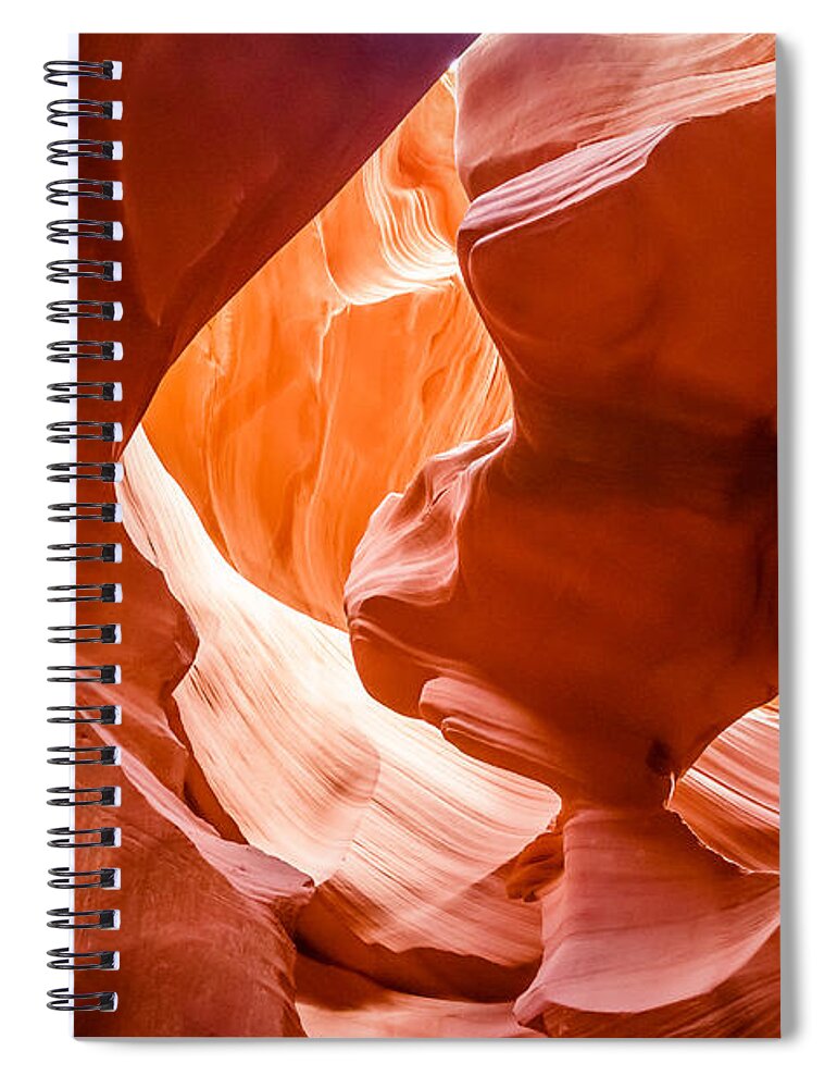Usa Spiral Notebook featuring the photograph Antelope Canyon #7 by SAURAVphoto Online Store