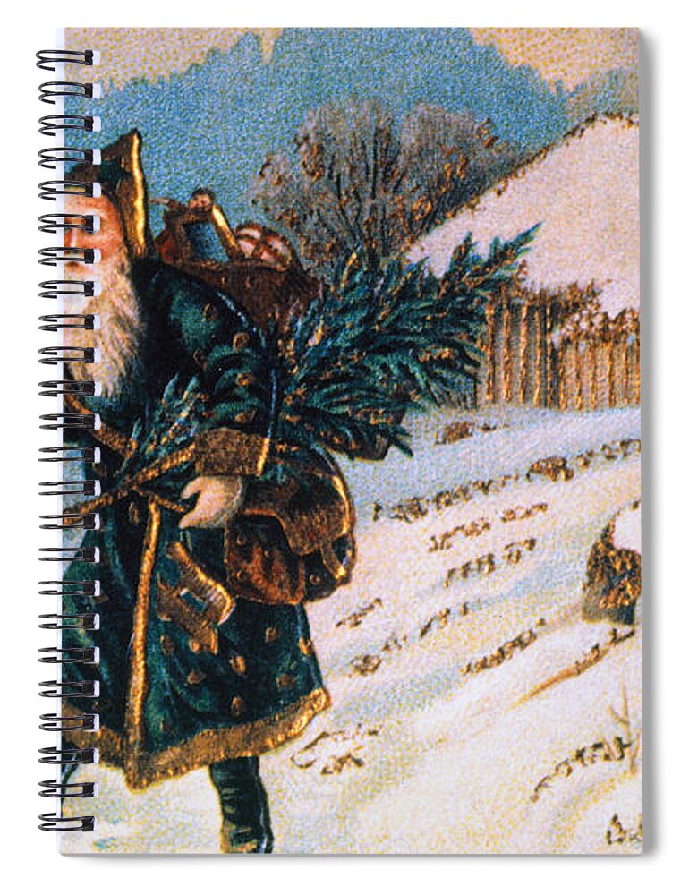 19th Century Spiral Notebook featuring the photograph Christmas Card #7 by Granger