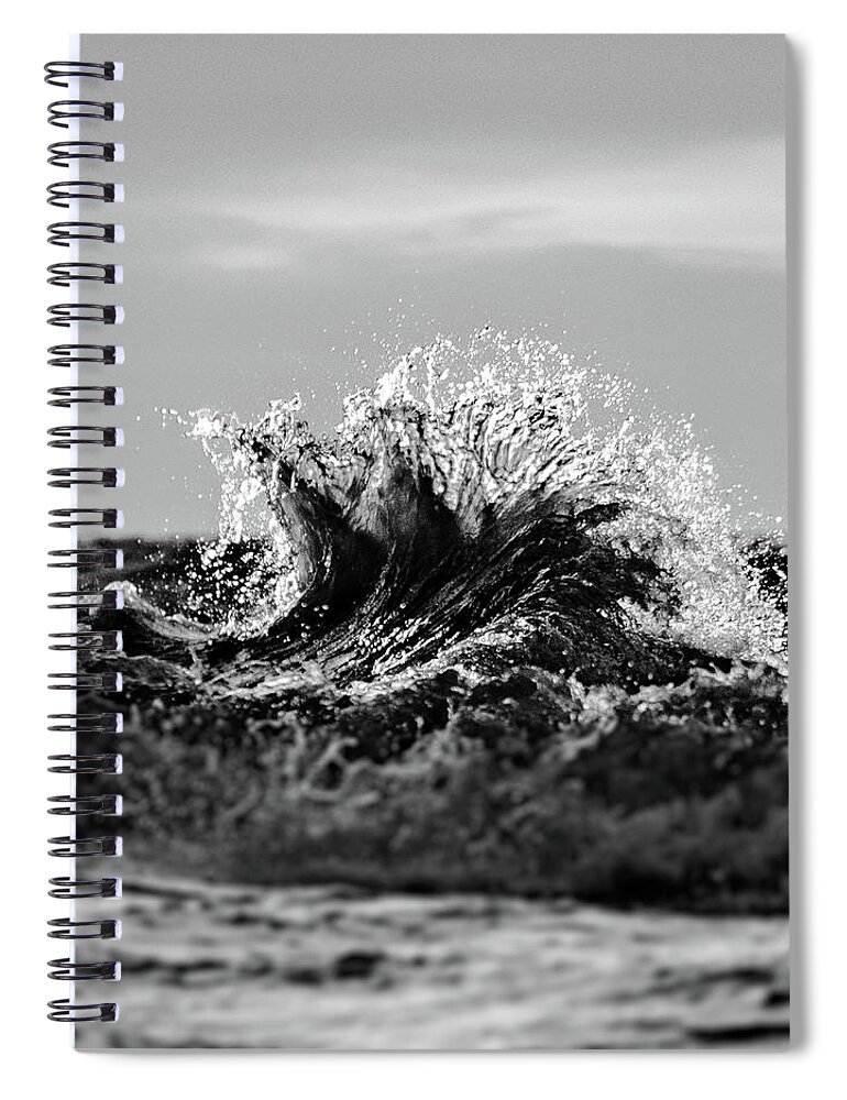 Lake Erie Spiral Notebook featuring the photograph Lake Erie Waves #7 by Dave Niedbala