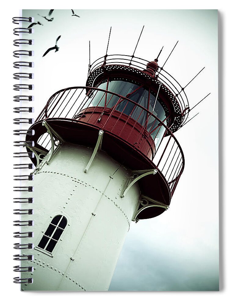 Beacon Spiral Notebook featuring the photograph Lighthouse #7 by Joana Kruse