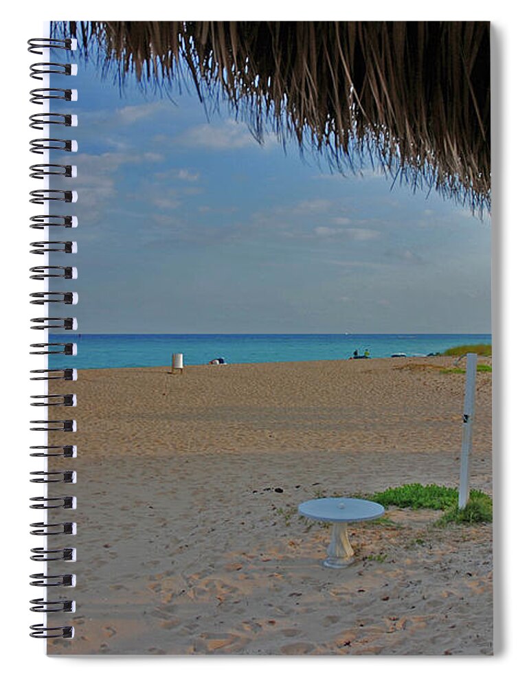 Surf Spiral Notebook featuring the photograph 7- Southern Beach by Joseph Keane