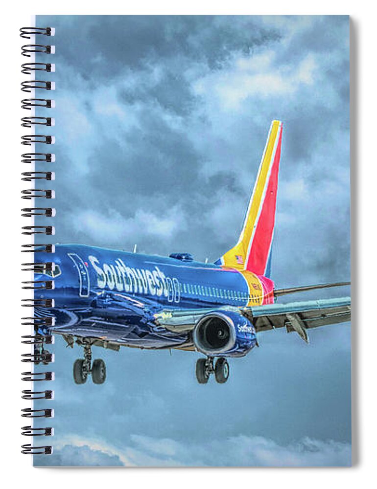 737 Spiral Notebook featuring the photograph 737 by Guy Whiteley