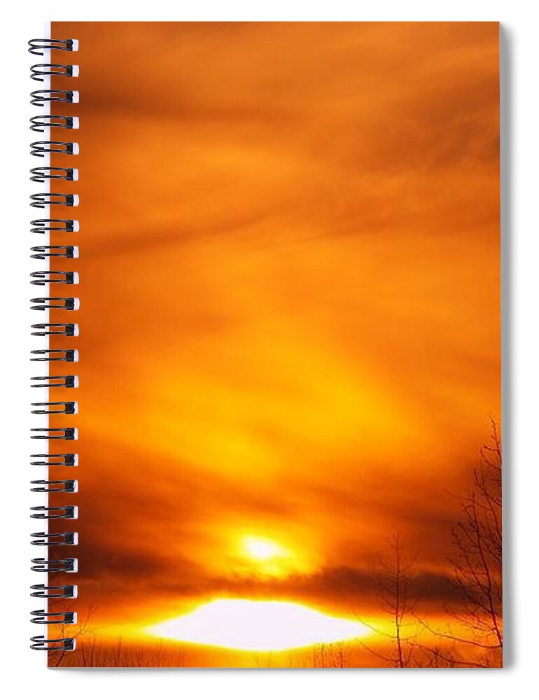 Sunset Spiral Notebook featuring the photograph Sunset #76 by Mariel Mcmeeking