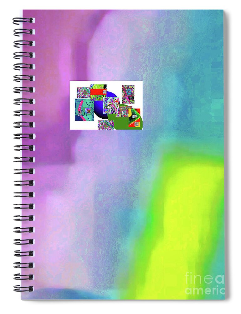 Walter Paul Bebirian Spiral Notebook featuring the digital art 8-13-2015cabcdefghijklmnopqrtuvwxyzabcdefg by Walter Paul Bebirian